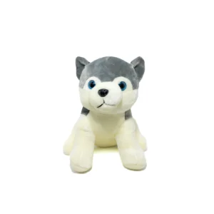 Cartoon Husky Dog-Grey