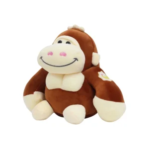 Cartoon Muscle Gorilla-Dark Brown