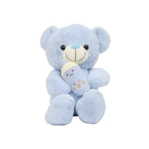 Large Teddy Bear With Feeder-Dark Blue