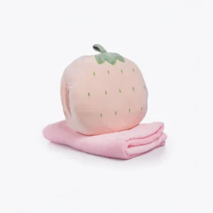 Strawberry Cushion With Blanket-Pink
